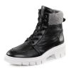 Damenmode BADER | Elena Eden Schnur-Stiefelette Mit Kuscheligem Teddy-Kragen