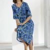 Damenmode BADER | Hauskleid In Wadenlanger Schlupfform
