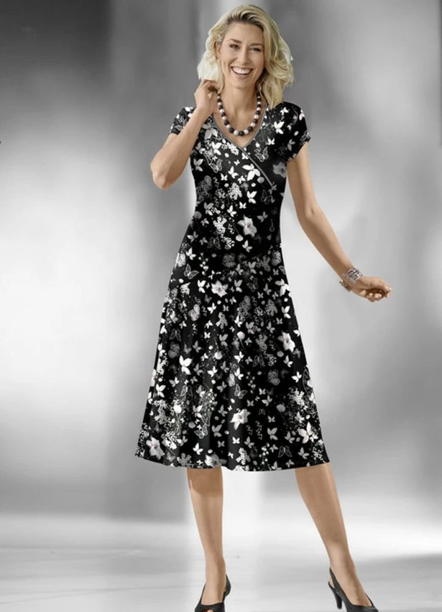 Damenmode BADER | Kleid In Wickel-Optik
