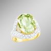 Schmuch&Uhren BADER | Strahlend Schoner Damenring Mit Echt Amethyst Und Echt Weistopas