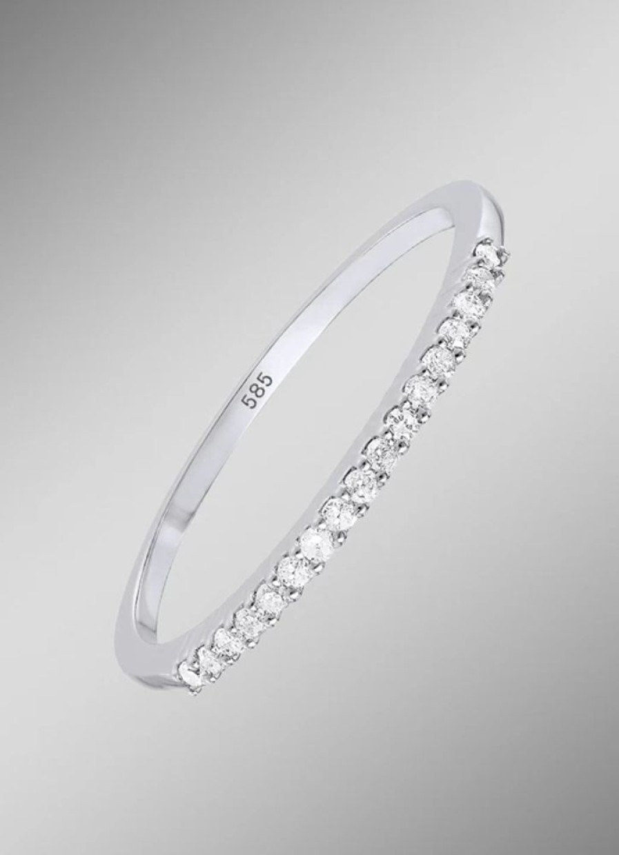 Schmuch&Uhren BADER | Exquisiter Damenring Mit Weisen Diamanten