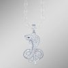 Schmuch&Uhren BADER | Besonderer Anhanger Kobra, Diamantiert/Matt