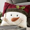 Dekoration BADER | Kissenbezug Mit Schneemannapplikation