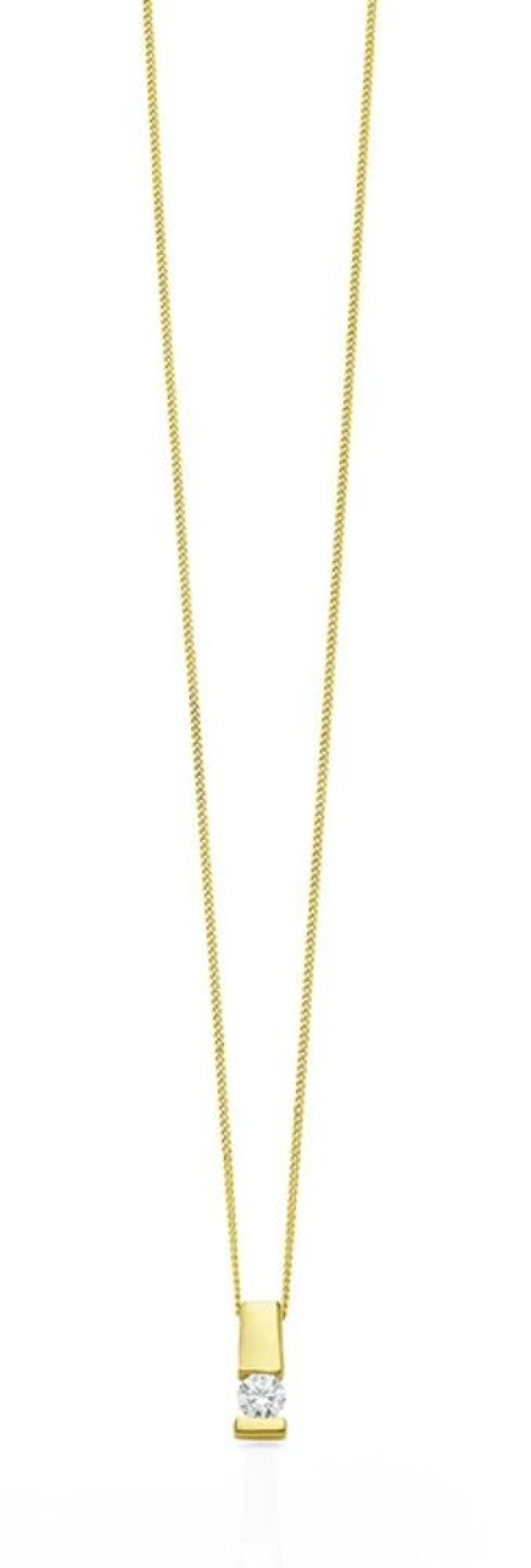 Schmuch&Uhren BADER | Edler Anhanger In Gelbgold Mit Brillant