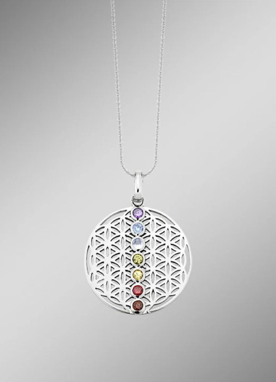 Schmuch&Uhren BADER | Chakra Anhanger Aus Silber Mit Edelsteinen