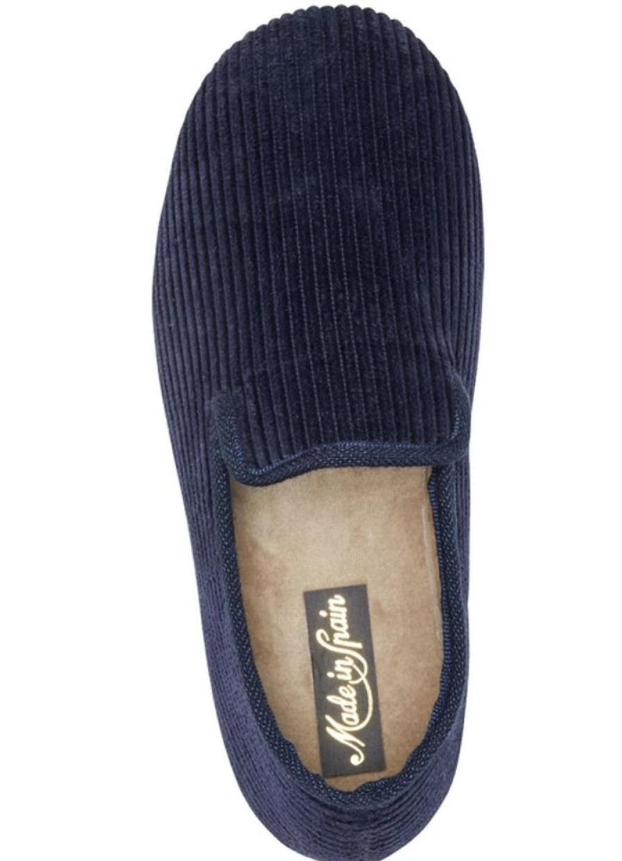 Herrenmode BADER | Textil-Hausschuh In Cord-Optik
