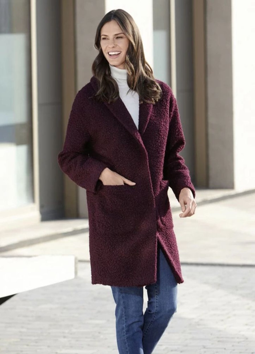 Damenmode BADER | Kurzmantel Mit Verdeckter Druckerleiste