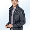 Herrenmode BADER | Lederkurzjacke Mit Umlegekragen