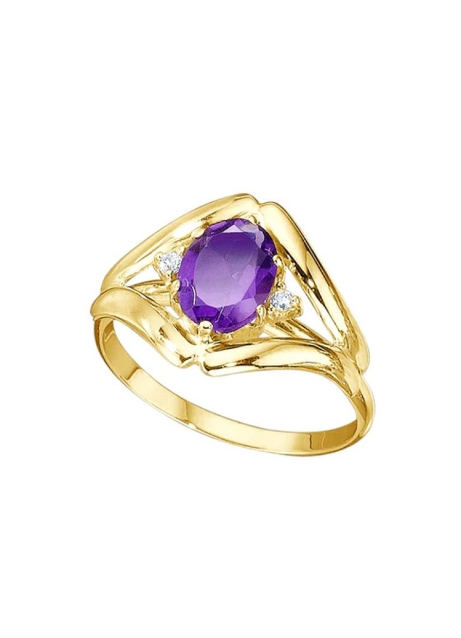 Schmuch&Uhren BADER | Damenring Mit Echt Amethyst