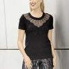 Damenmode BADER | Shirt-Tunika Mit Netz-Einsatz