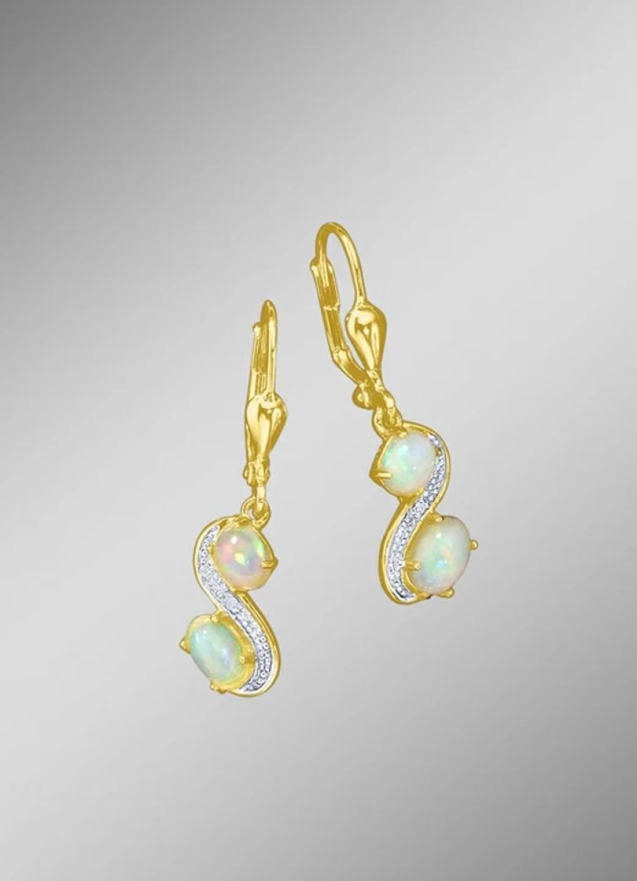 Schmuch&Uhren BADER | Ohrringe Mit Opal Und Diamanten