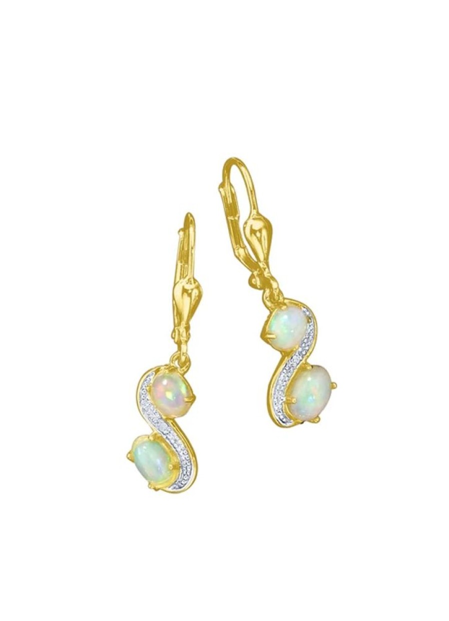 Schmuch&Uhren BADER | Ohrringe Mit Opal Und Diamanten