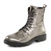 Damenmode BADER | Andrea Conti Schnur-Bootie Aus Weichem Metallic-Nappaleder