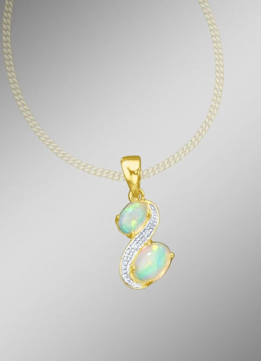 Schmuch&Uhren BADER | Anhanger Mit Opal Und Diamanten