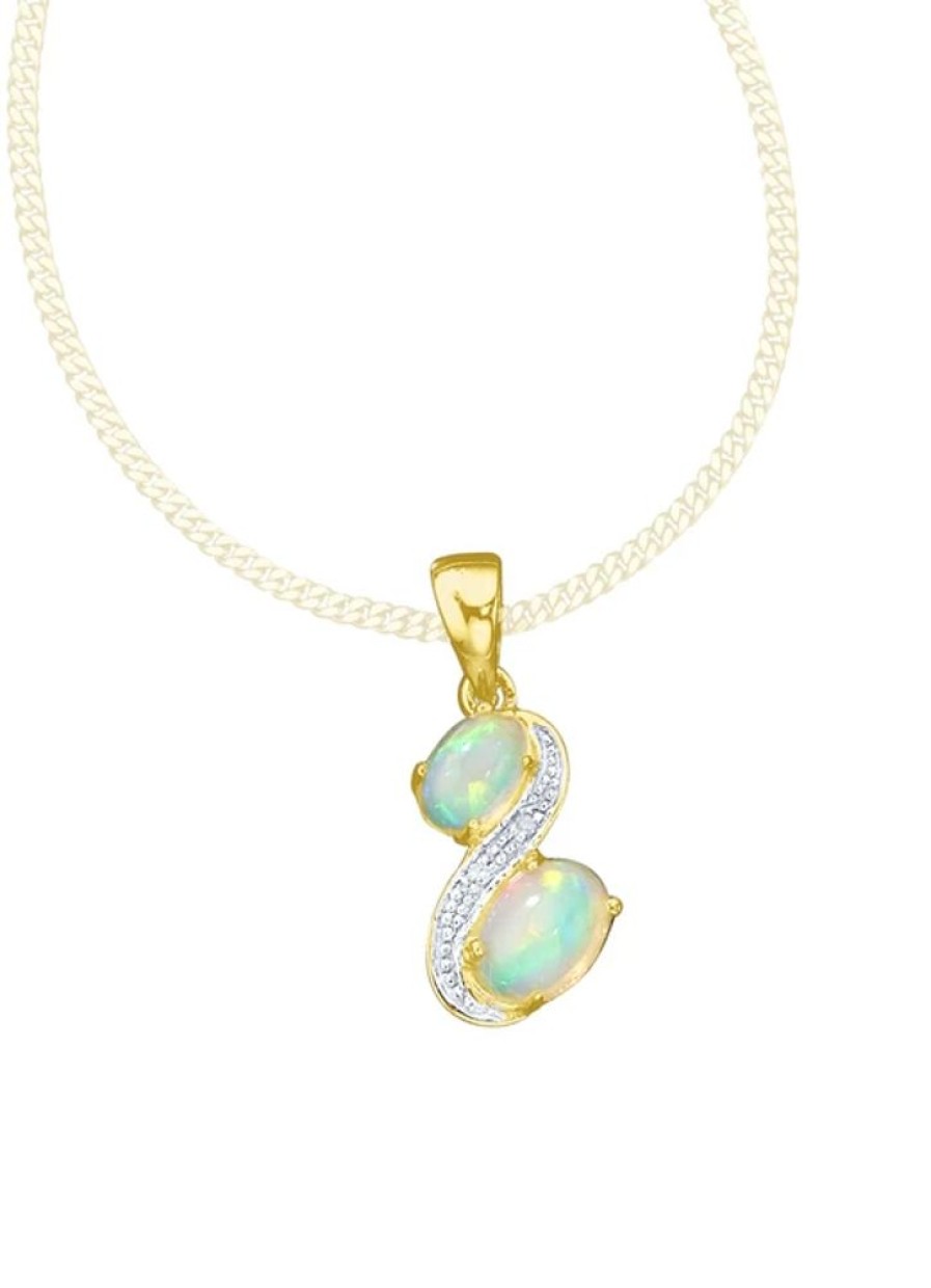 Schmuch&Uhren BADER | Anhanger Mit Opal Und Diamanten