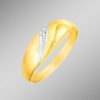 Schmuch&Uhren BADER | Eleganter Damenring In Bicolor Mit Diamant
