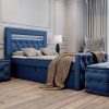 Wohnen BADER | Boxspringbett Mit Led-Beleuchtung, Topper Und Nachttisch