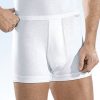 Herrenmode BADER | Mey Noblesse Zweierpack Unterhosen Aus Feinripp Mit Eingriff, Weis