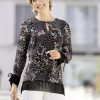 Damenmode BADER | Bezaubernde Bluse Mit Schlingenknopfverschluss