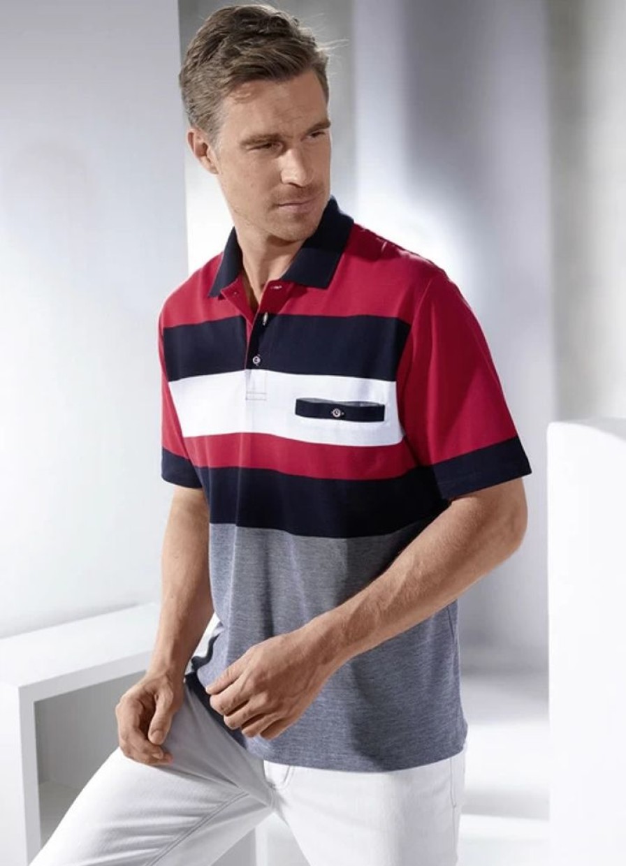 Herrenmode BADER | Poloshirt Mit Brusttasche